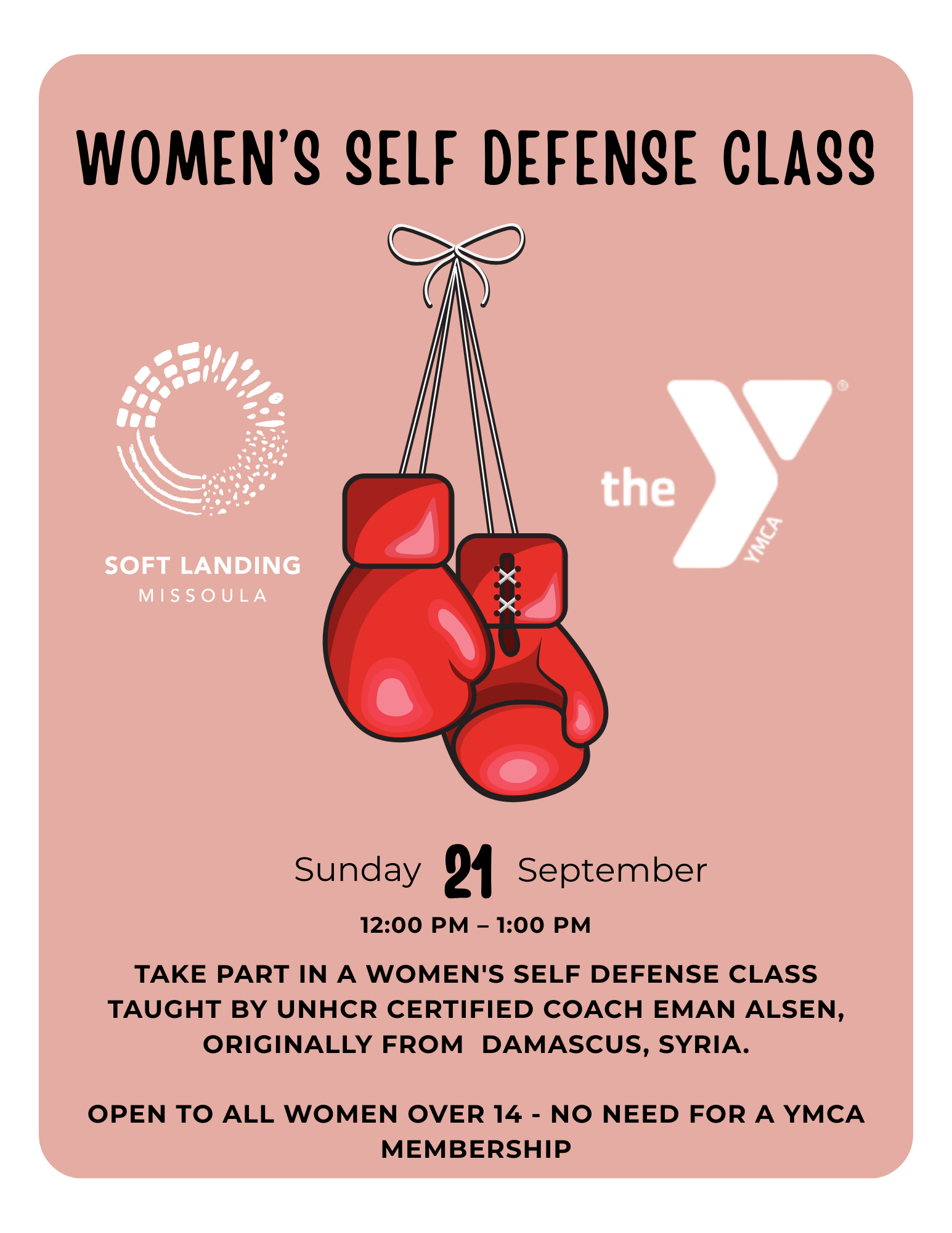YMCA kick boxing class