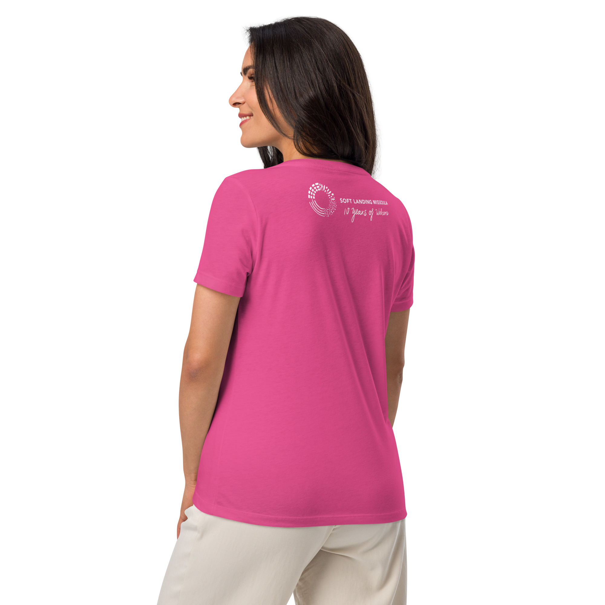 Women’s relaxed v-neck t-shirt - Various Colors - Image 40