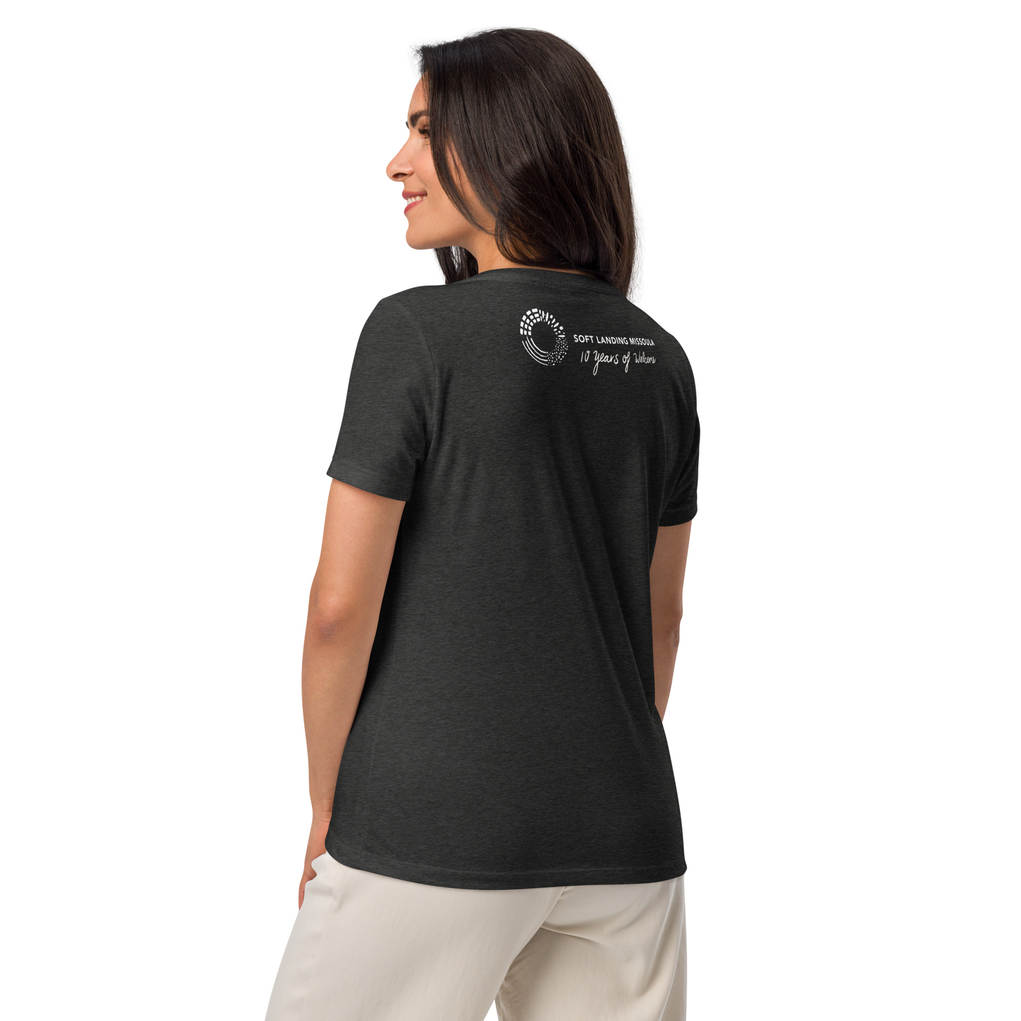 Women’s relaxed v-neck t-shirt - Various Colors - Image 38