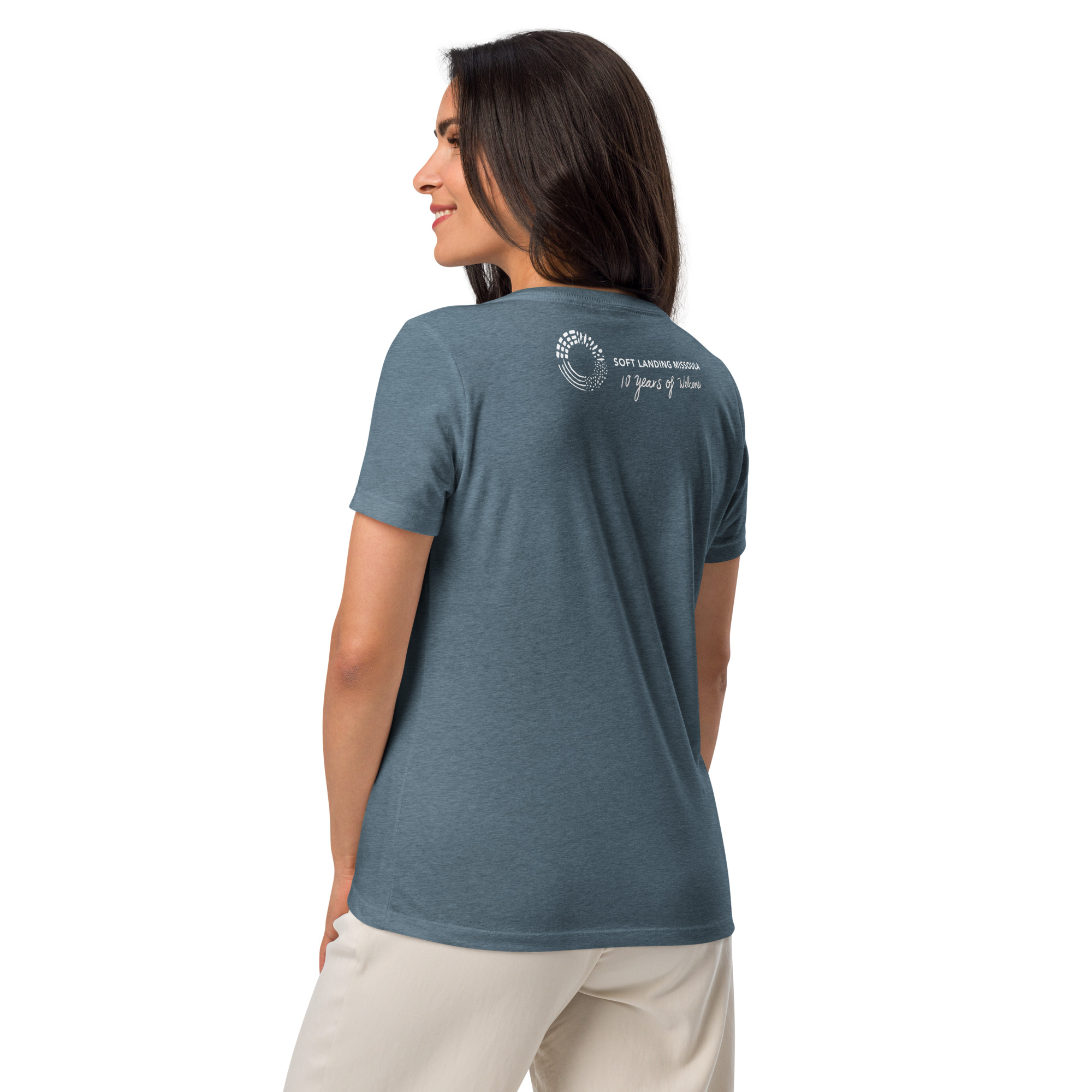 Women’s relaxed v-neck t-shirt - Various Colors - Image 39